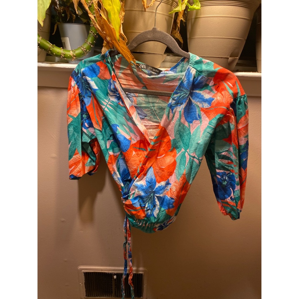 Colorful Zara Shirt with Tie